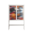 Ambush - Loft Cabinet - Caitlin Flood-Molyneux - Chalk - Reeded glass