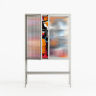 Ambush - Loft Cabinet - Caitlin Flood-Molyneux - Chalk - Reeded glass