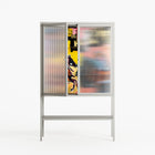 Deadlock - Loft Cabinet - Caitlin Flood-Molyneux - Chalk - Reeded glass