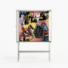 Deadlock - Loft Cabinet - Caitlin Flood-Molyneux - Chalk - Reeded glass
