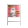 Change - Loft Cabinet - Caitlin Flood-Molyneux - Chalk - Reeded glass