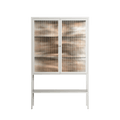 Delight Pink - Loft Cabinet - Diana Catchpole - Chalk - Reeded glass