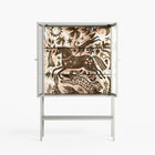 Delight Pink - Loft Cabinet - Diana Catchpole - Chalk - Reeded glass