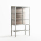 Delight Pink - Loft Cabinet - Diana Catchpole - Chalk - Reeded glass