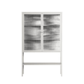 Flight Of Fancy - Loft Cabinet - Diana Catchpole - Chalk - Reeded glass