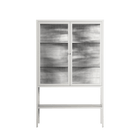 Flight Of Fancy - Loft Cabinet - Diana Catchpole - Chalk - Reeded glass