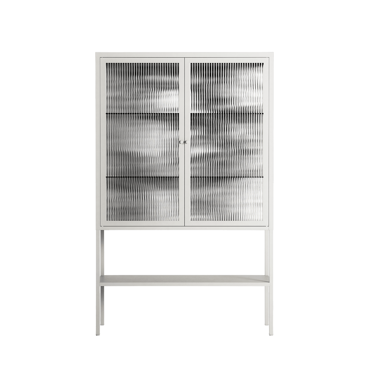 Flight Of Fancy - Loft Cabinet - Diana Catchpole - Chalk - Reeded glass