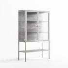 Flight Of Fancy - Loft Cabinet - Diana Catchpole - Chalk - Reeded glass