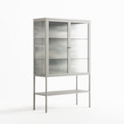 Ode to Summer 3 - Loft Cabinet - Diana Catchpole - Chalk - Reeded glass