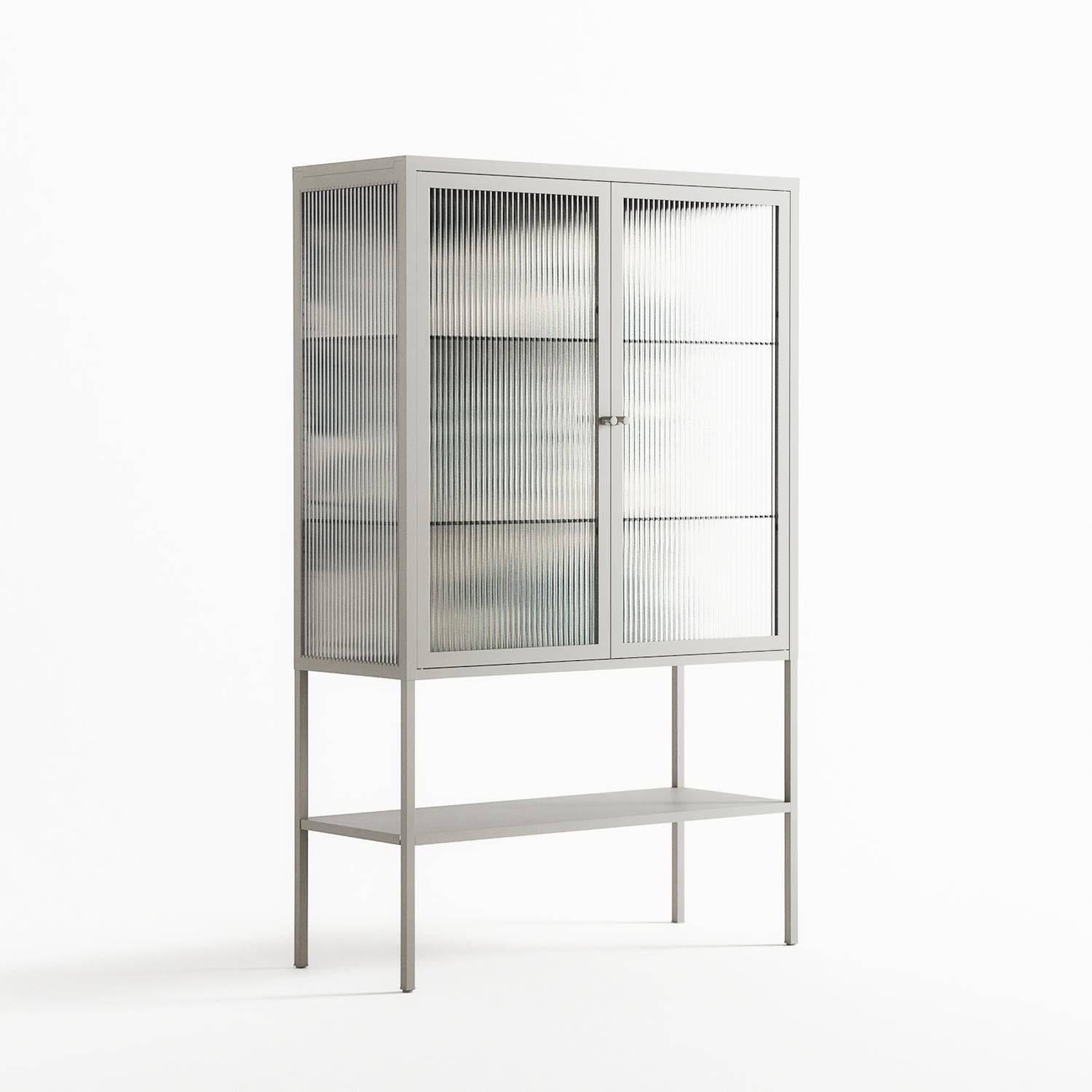Ode to Summer 6 - Loft Cabinet - Diana Catchpole - Chalk - Reeded glass