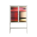 Harmonic - Loft Cabinet - Rikki Hewitt - Chalk - Reeded glass