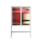 Harmonic - Loft Cabinet - Rikki Hewitt - Chalk - Reeded glass