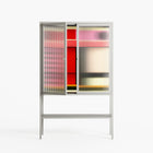 Harmonic - Loft Cabinet - Rikki Hewitt - Chalk - Reeded glass