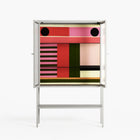 Harmonic - Loft Cabinet - Rikki Hewitt - Chalk - Reeded glass