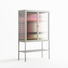 Harmonic - Loft Cabinet - Rikki Hewitt - Chalk - Reeded glass