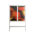 Swift - Loft Cabinet - Rikki Hewitt - Chalk - Reeded glass