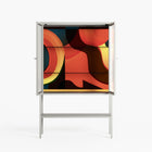 Swift - Loft Cabinet - Rikki Hewitt - Chalk - Reeded glass