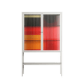 Turnstile - Loft Cabinet - Rikki Hewitt - Chalk - Reeded glass