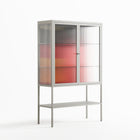 Turnstile - Loft Cabinet - Rikki Hewitt - Chalk - Reeded glass