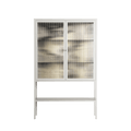 Oberon and Elgar - Loft Cabinet - Naia Escribano - Chalk - Reeded glass