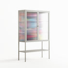 Sansone - Loft Cabinet - Maddalena Fanfani - Chalk - Reeded glass