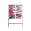 HappyFe - Loft Cabinet - Maddalena Fanfani - Chalk - Reeded glass
