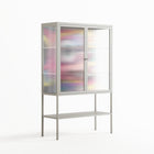 HappyFe - Loft Cabinet - Maddalena Fanfani - Chalk - Reeded glass