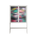 Bobsan - Loft Cabinet - Maddalena Fanfani - Chalk - Reeded glass