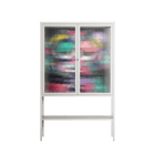 Bobsan - Loft Cabinet - Maddalena Fanfani - Chalk - Reeded glass