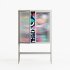 Bobsan - Loft Cabinet - Maddalena Fanfani - Chalk - Reeded glass
