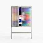 Chained To Perception - Loft Cabinet - Mathilda Kienast - Chalk - Reeded glass