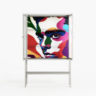 Fragments Of A Painted Souls - Loft Cabinet - Mathilda Kienast - Chalk - Reeded glass