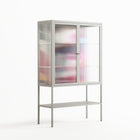 Fragments Of A Painted Souls - Loft Cabinet - Mathilda Kienast - Chalk - Reeded glass