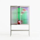 Negroni - Loft Cabinet - Mathilda Kienast - Chalk - Reeded glass