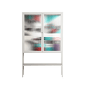 The Dessolution - Loft Cabinet - Mathilda Kienast - Chalk - Reeded glass