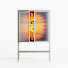 Sun Eyes - Loft Cabinet - Mo Kalache - Chalk - Reeded glass