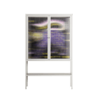 Be Nice Or Leave - Loft Cabinet - Mo Kalache - Chalk - Reeded glass