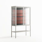 Berry Branch - Loft Cabinet - Ethan Fender - Chalk - Reeded glass