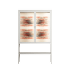 Crow Del Sol - Loft Cabinet - Ethan Fender - Chalk - Reeded glass