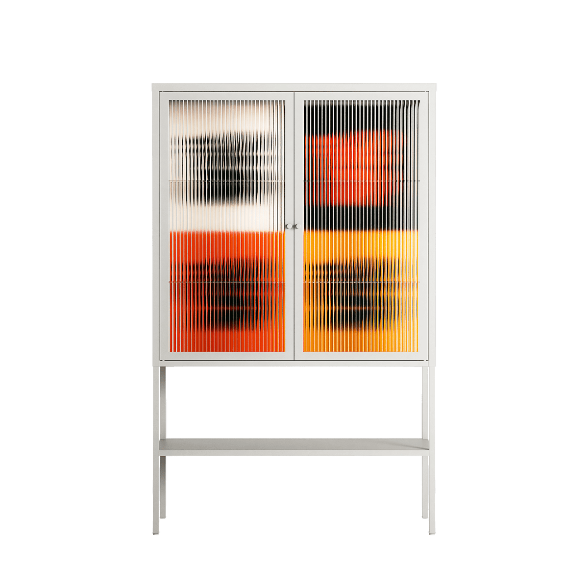 Draconicon - Loft Cabinet - Ethan Fender - Chalk - Reeded glass