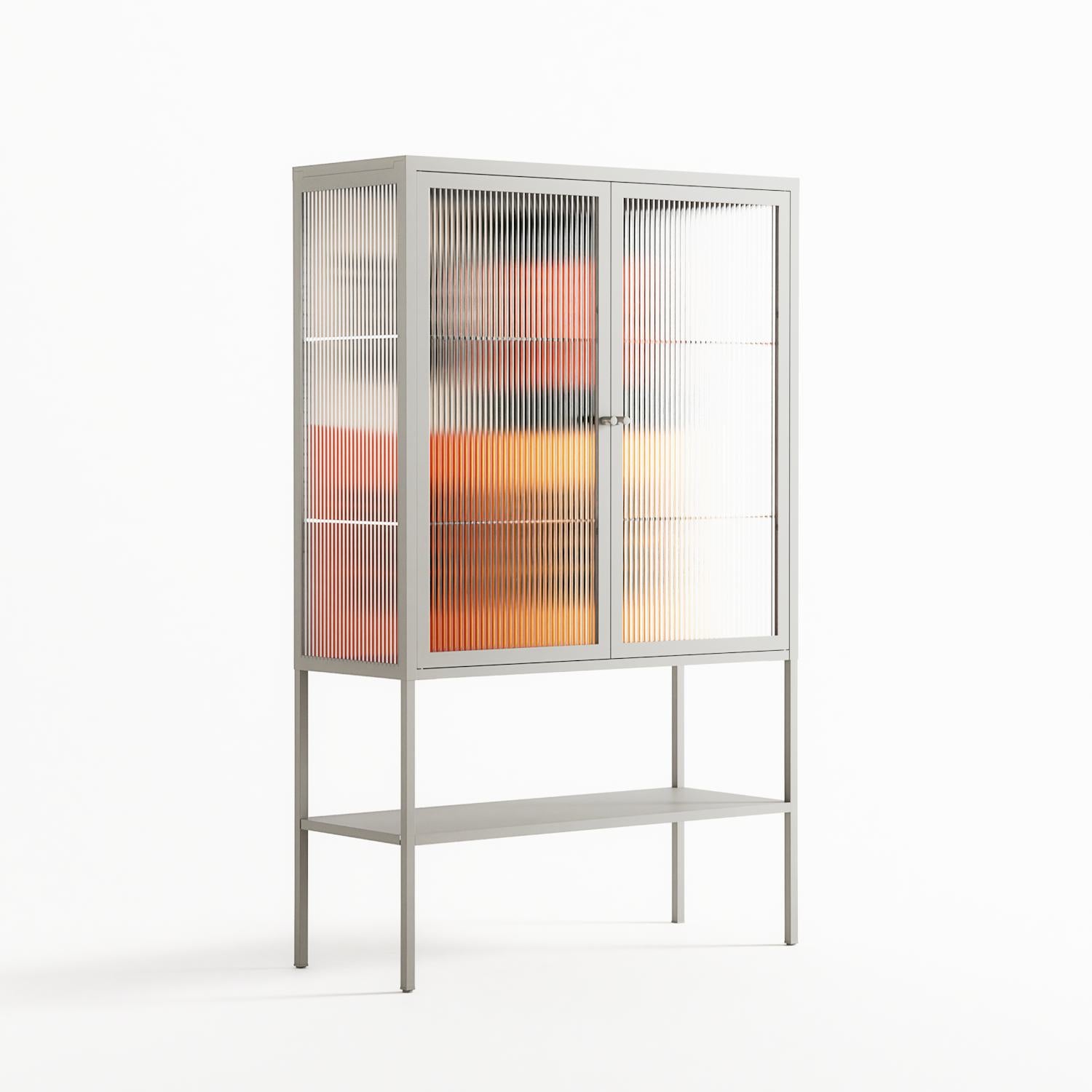 Draconicon - Loft Cabinet - Ethan Fender - Chalk - Reeded glass