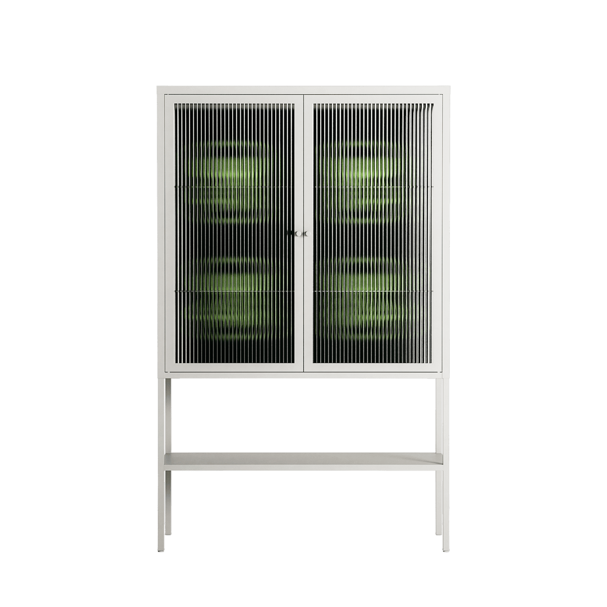Evergreen Stag - Loft Cabinet - Ethan Fender - Chalk - Reeded glass