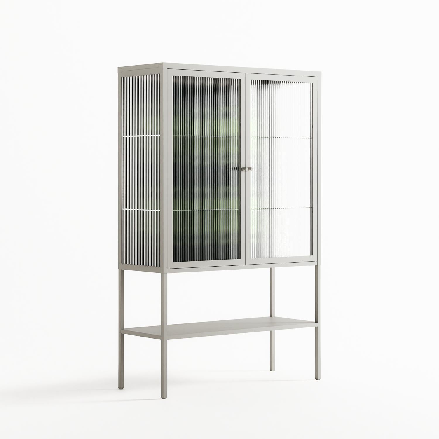 Evergreen Stag - Loft Cabinet - Ethan Fender - Chalk - Reeded glass