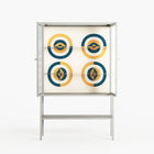 Gleam Dusk - Loft Cabinet - Ethan Fender - Chalk - Reeded glass