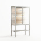 Gleam Dusk - Loft Cabinet - Ethan Fender - Chalk - Reeded glass