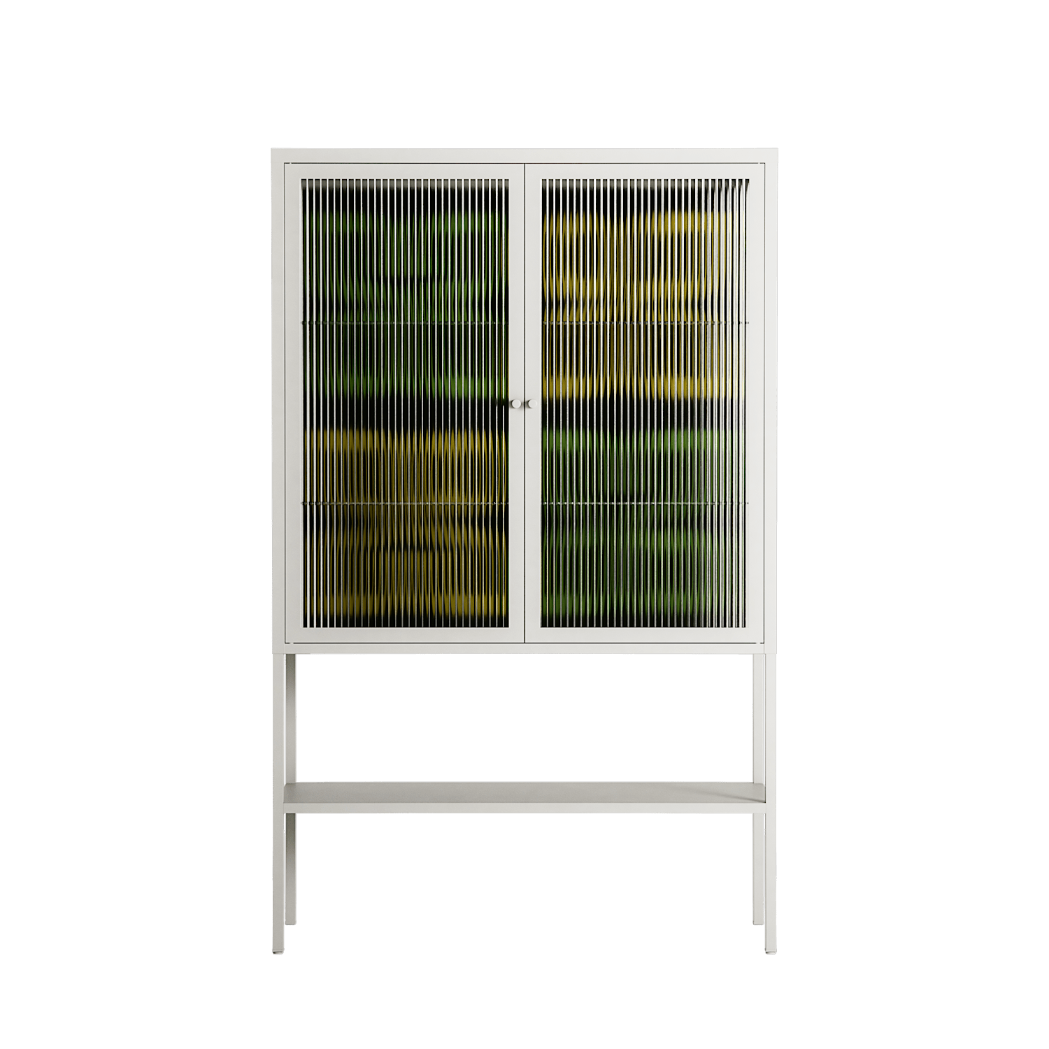 Ultra Bloom - Loft Cabinet - Ethan Fender - Chalk - Clear glass