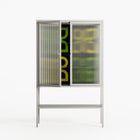 Ultra Bloom - Loft Cabinet - Ethan Fender - Chalk - Clear glass