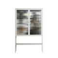 Dreaming With Open Eyes - Loft Cabinet - Sophie Goudman-Peachey - Chalk - Reeded glass
