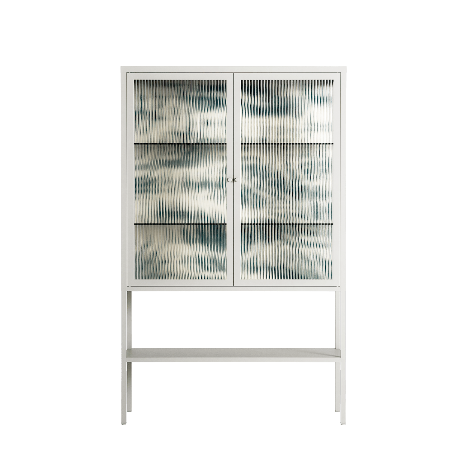 Ode to Summer 3 - Loft Cabinet - Diana Catchpole - Chalk - Reeded glass