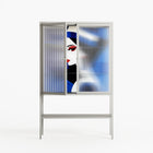 Beyond The Veil Of Consciousness - Loft Cabinet - Mathilda Kienast - Chalk - Reeded glass